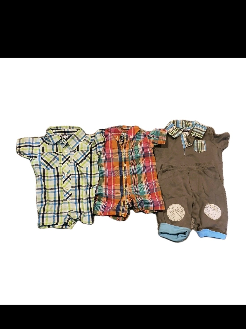 Baby Boy Designer Clothes Lot 0-3M / 3M Ralph Lauren & Hartstrings Golf Plaid